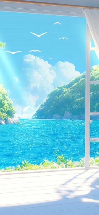 护眼海景书房