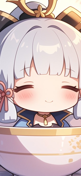 原神壁纸丨神里绫华丨茶杯人丨