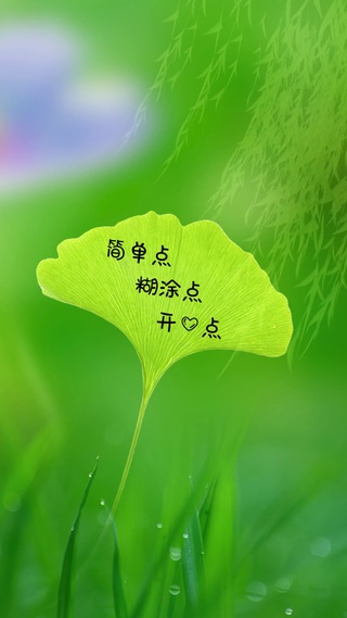 简单点 糊涂点 开心点