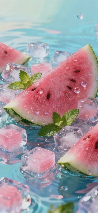 夏日清新西瓜冰