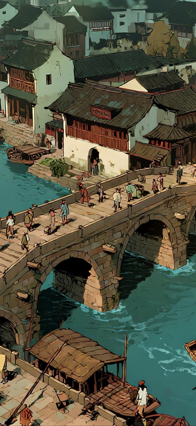 复古风 市集  古镇 大运河