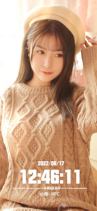 居家清纯可爱美女