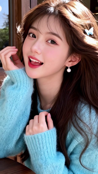蓝衣少女