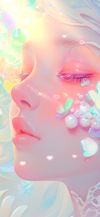 唯美夏日蝴蝶女神壁纸