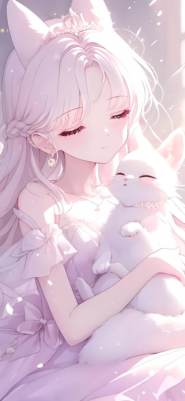 治愈萌系猫女孩