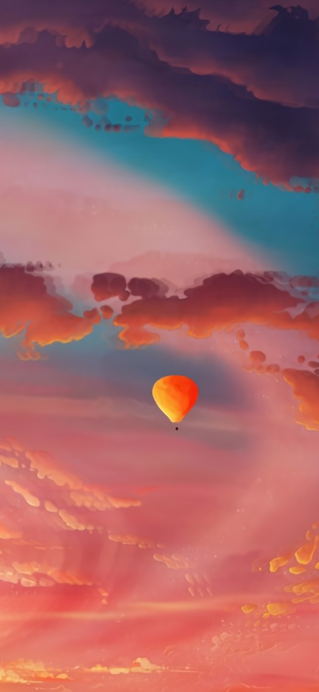 唯美治愈炫彩天空4k