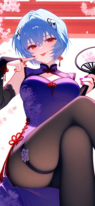 绫波丽-黑丝旗袍