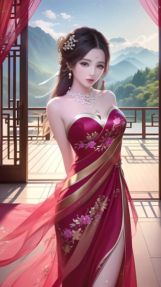 古风阁楼少女