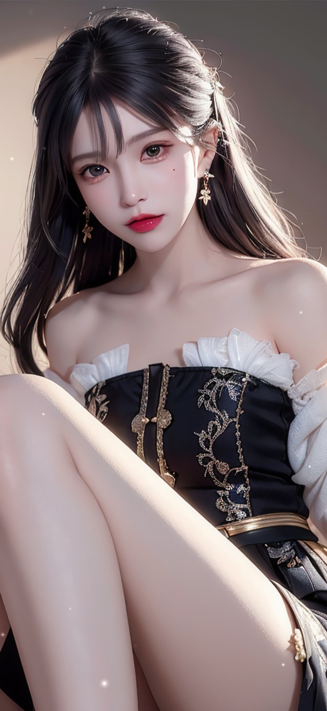 纯欲系长发女生