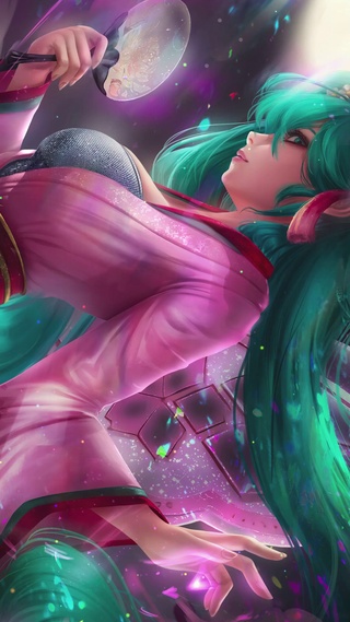 4K粉裙初音