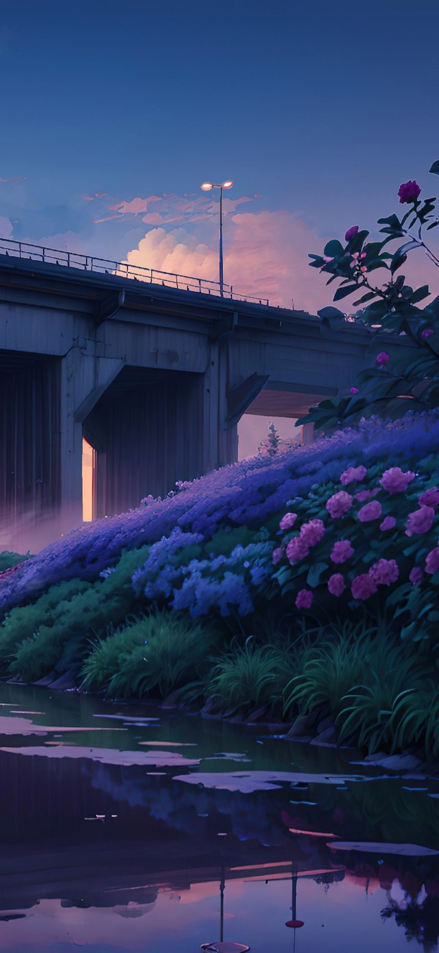 4K浪漫落日晚霞公路