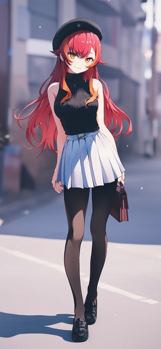 唯美街道少女