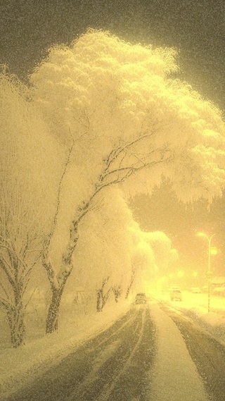 爆款浪漫雪景