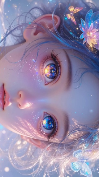 灵眸系列蓝发少女