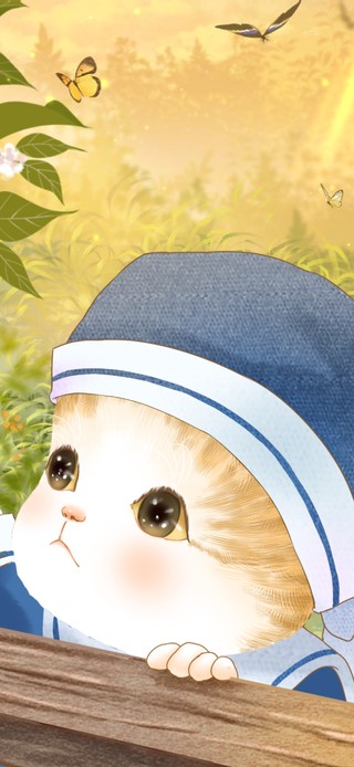 4K 穿海军服的两只猫咪