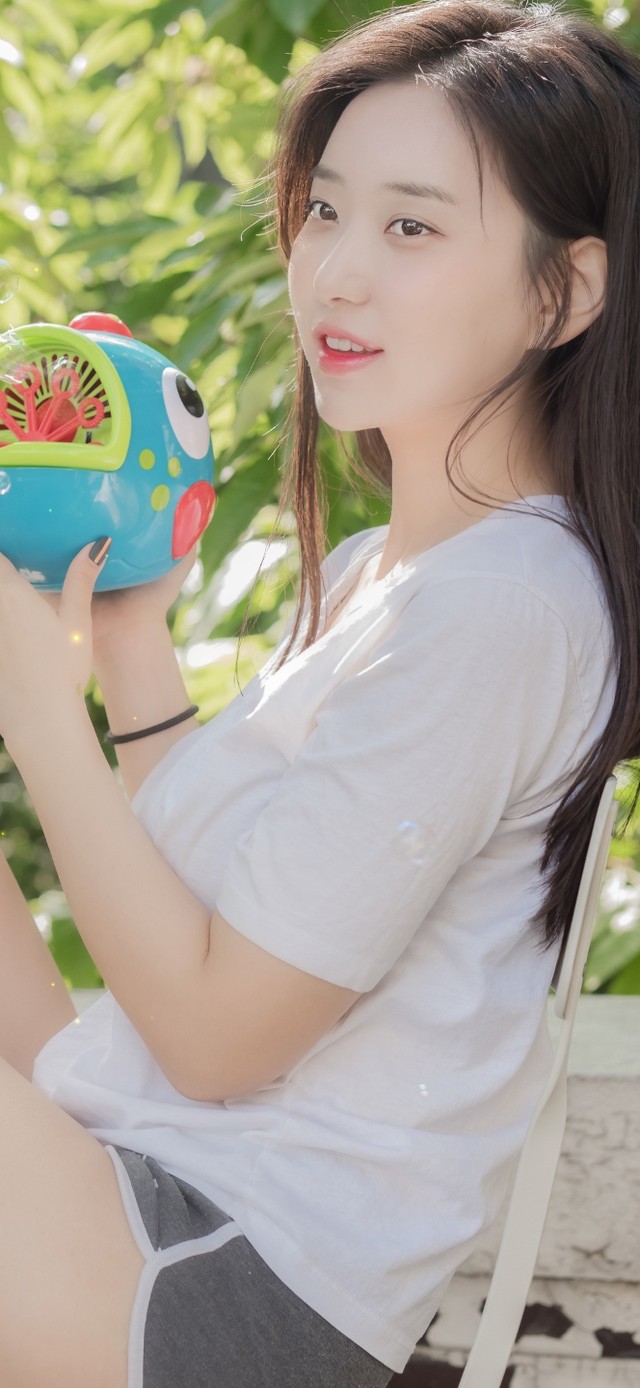 唯美清新夏日美女