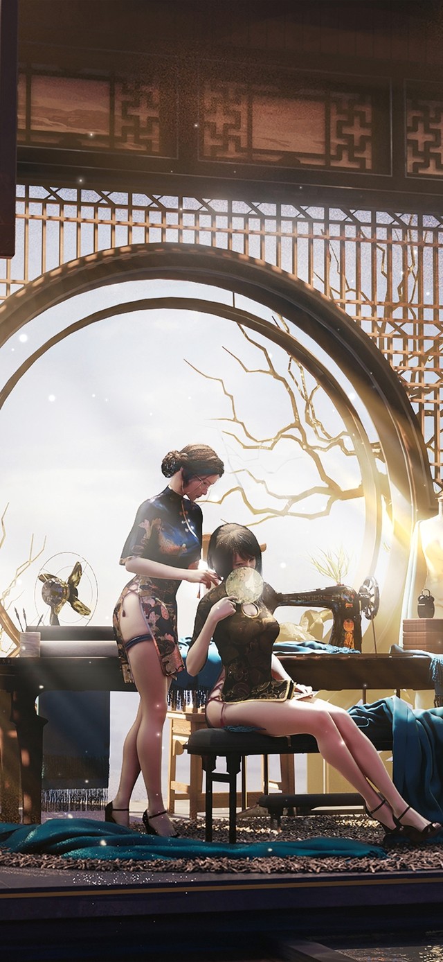 4K唯美古典旗袍美女