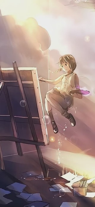 画画的少女