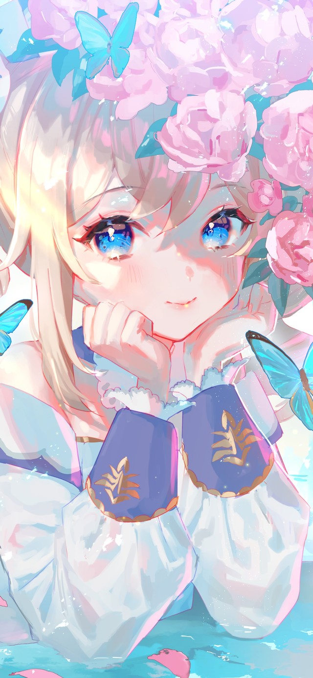 唯美可爱鲜花少女