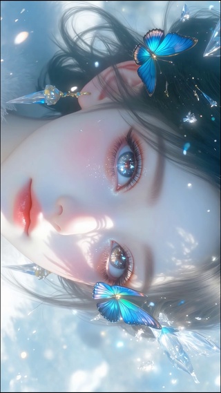 灵眸蝴蝶美女