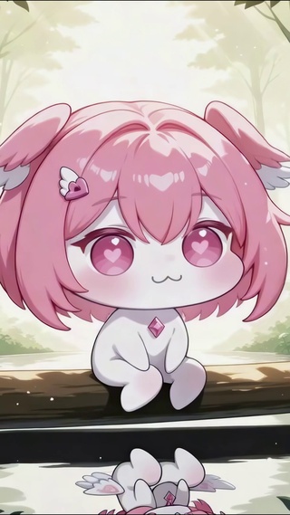 森林里的粉发小天使莉奈娅