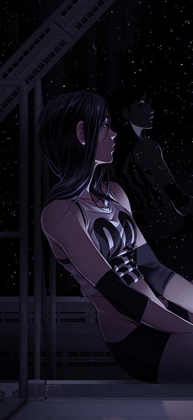 忧郁星空美少女