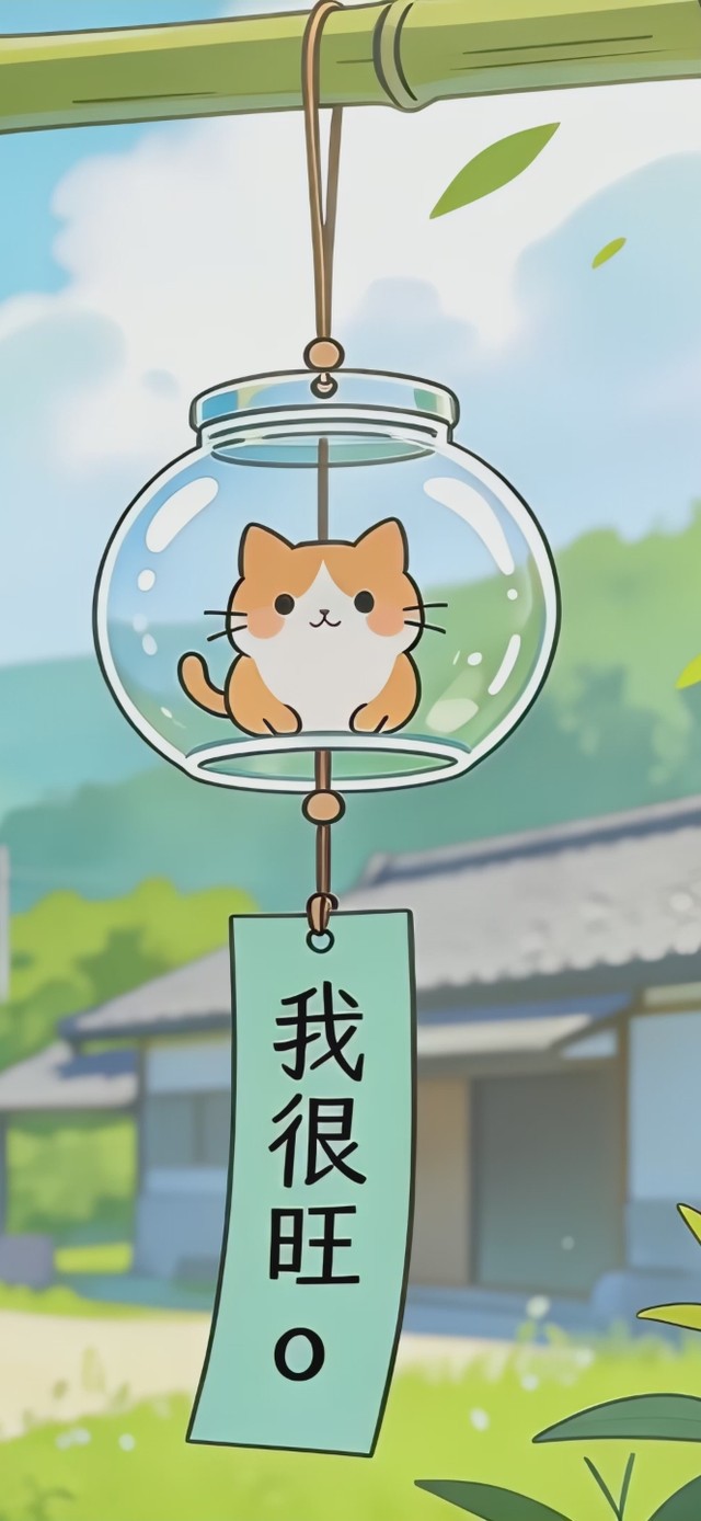 喵呜~清新祝福桌面