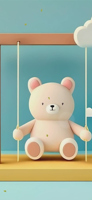 简约壁纸小熊