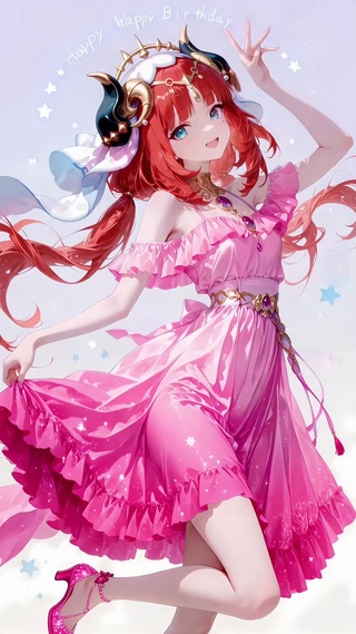 粉色美少女