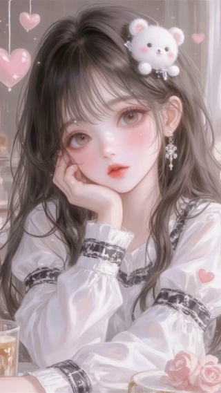 小熊可爱甜心女孩