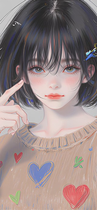 治愈系清新美女