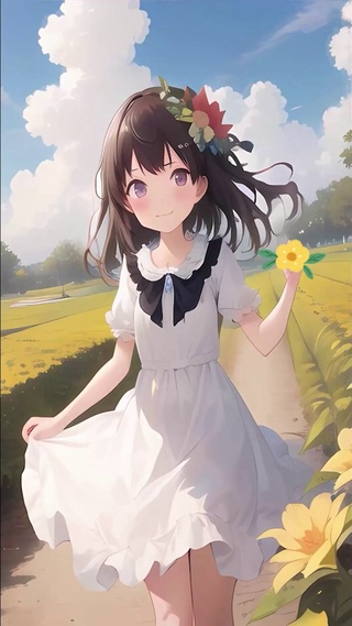 少女与花海_1