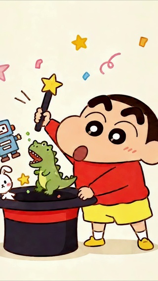 蜡笔小新帽子戏法