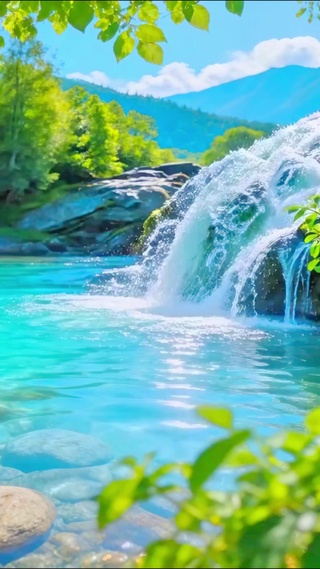 治愈护眼小溪4K