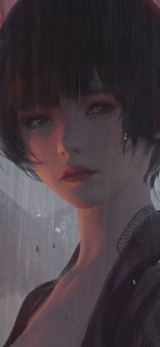 雨中少女