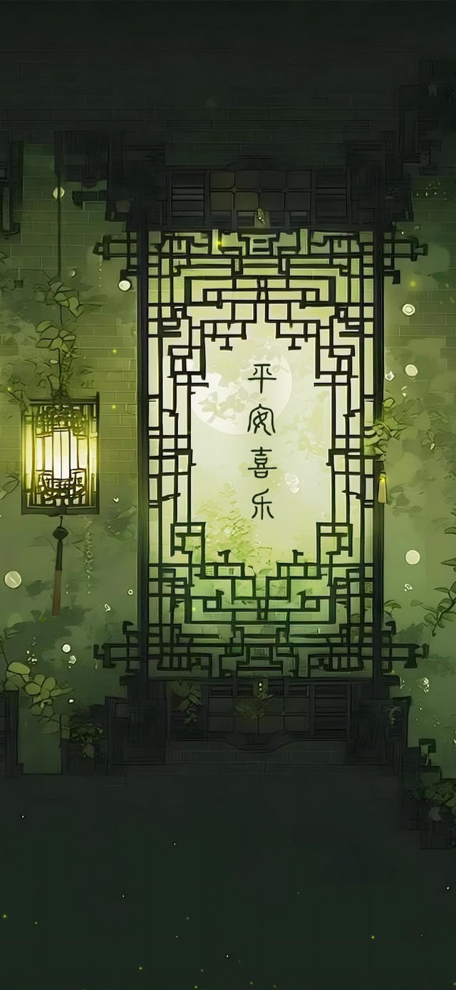 超唯美 萤火光影 国风雕花仙窗