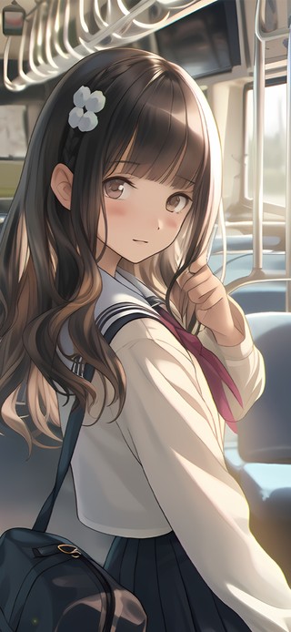 清纯汽车少女