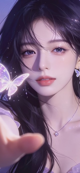 浪漫拨动心弦引蝶女神