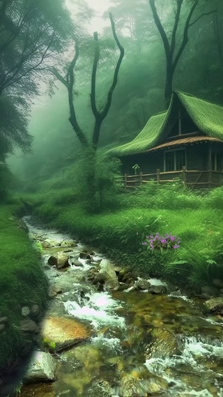 乡间流水