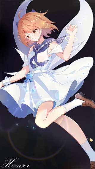 超美白裙少女