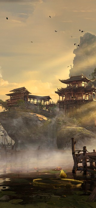 古风山水阁楼