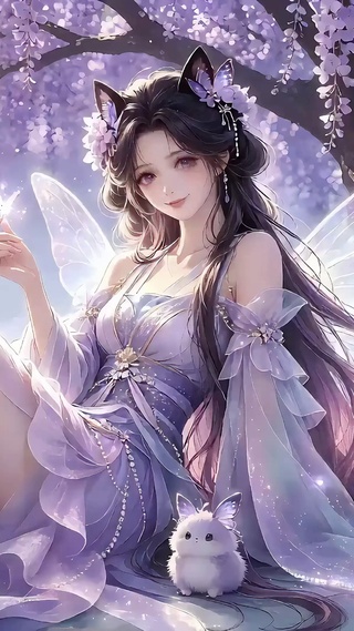 古风蝴蝶精灵少女