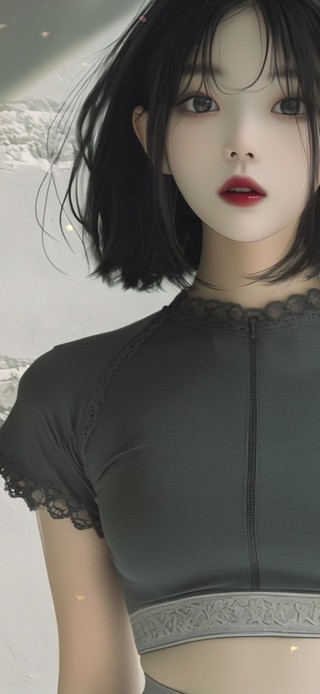 俏皮微笑女孩