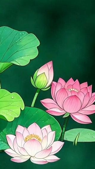 护眼荷花