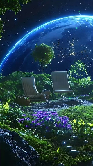护眼星空夜景