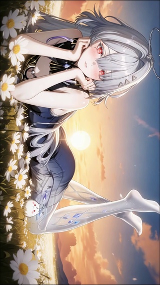 雏菊与落日  皆不及你