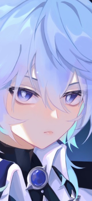 唯美蓝发少女