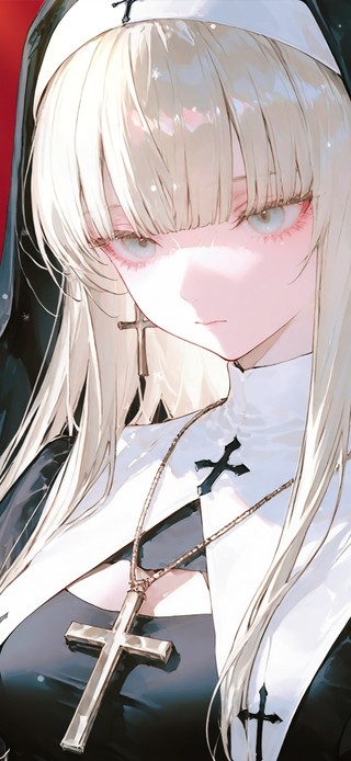 修女与十字架  4k少女