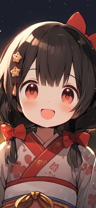 2024新年可爱小女孩