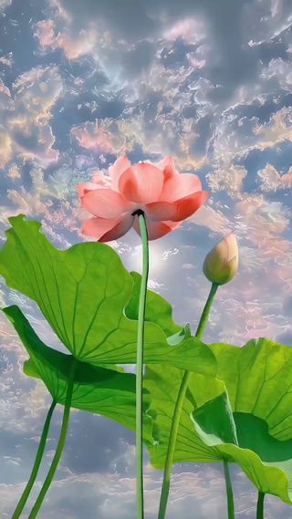 彩云荷花